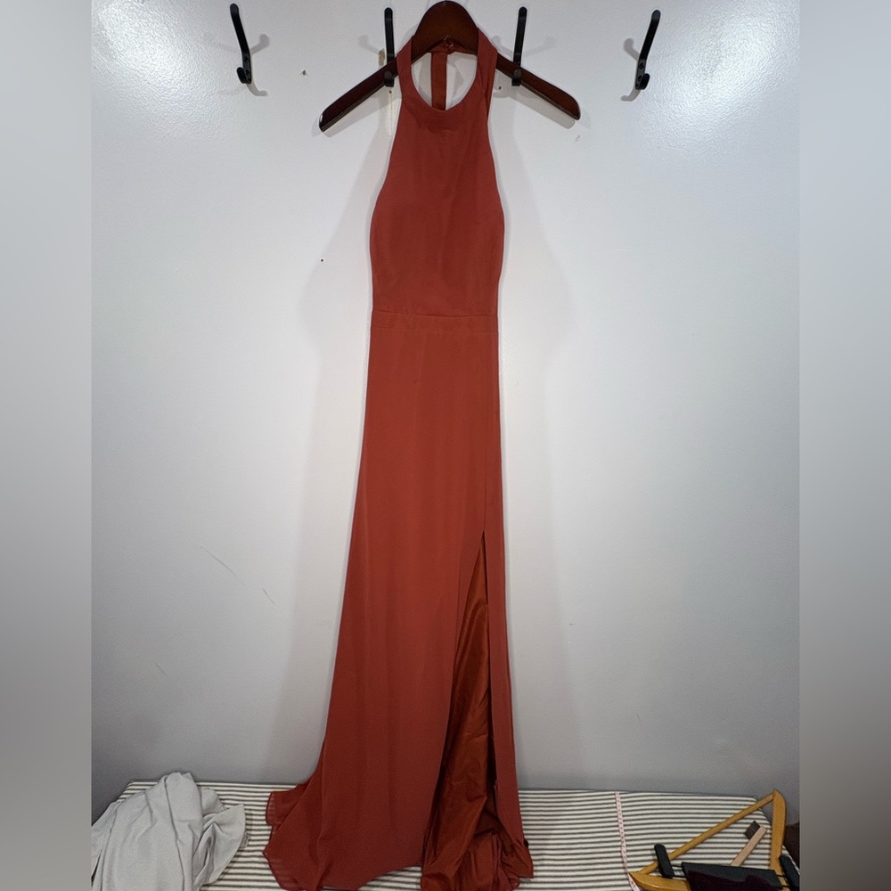 Women's Azazie Halter Top Formal Dress Size 16